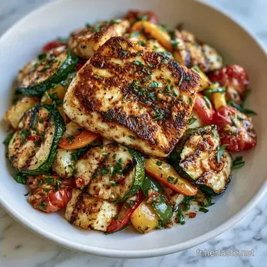 L&eacute;gumes Halloumi Au Four pour 4 Portions