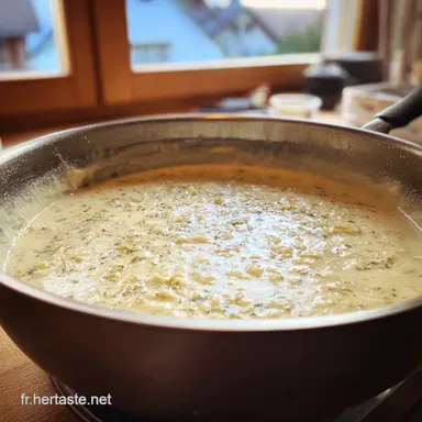 La meilleure Fondue de poireaux &agrave; la cr&egrave;me technique facile du chef Fiche recette