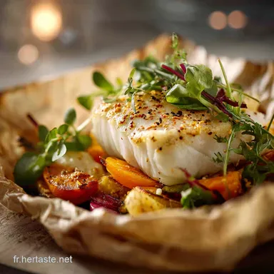 Menus L&eacute;gers Cabillaud en Papillote &Eacute;quilibr&eacute; et Gourmand