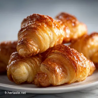 Mini Croissant Sal&eacute;: Feuilletage Friable Fiche recette