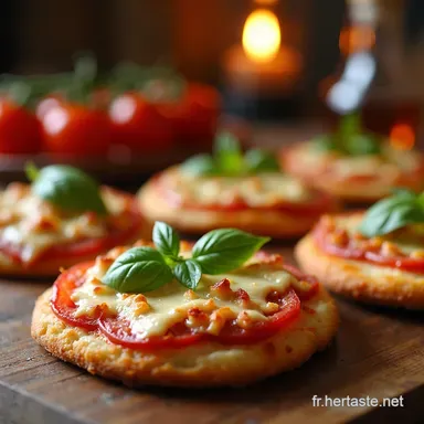 Recette Simple et Rapide MiniPizzas lAp&eacute;ro Facile Fiche recette