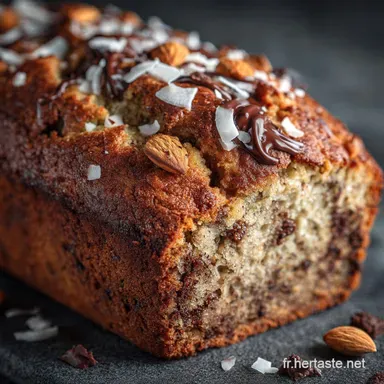 Banana bread chocolat noix de coco la recette facile et ultra moelleuse Fiche recette