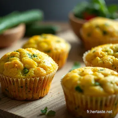 Muffins courgette airfryer: Ma recette l&eacute;g&egrave;re & gourmande!