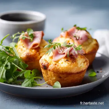 Muffins légers jambon et Kiri : Le Secret des Brunchs Aériens Fiche recette