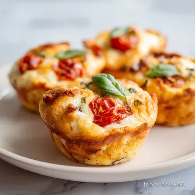 Muffins Tomate Mozzarella: 4 Portions Fiche recette
