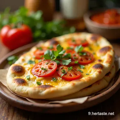 Naan au Fromage Facile Recette Le Délice Express à la Poêle Fiche recette