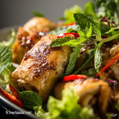 Nems au Poulet Vietnamien Le secret de la double friture pour un croustillant parfait