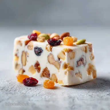 Nougat Glac&eacute; au Miel: Dessert Extra Frais pour 12