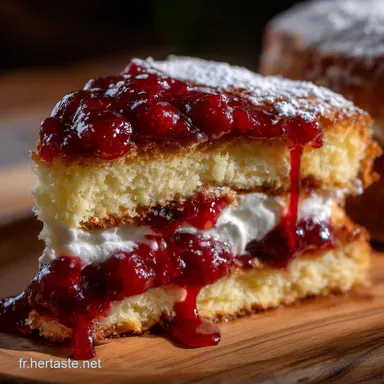 Nude cake &agrave; la confiture de cerise L&eacute;l&eacute;gance rustique cr&egrave;me mascarpone Fiche recette