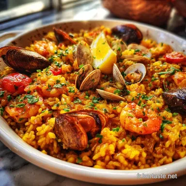 Recette Paella Royale pour 10 Personnes Facile