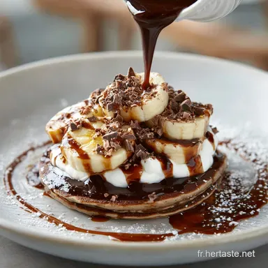 Pancake banane chocolat La recette moelleuse du brunch parfait Fiche recette