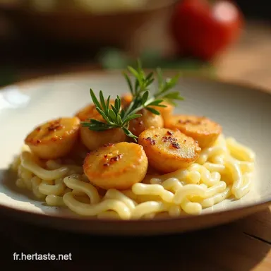 Les P&acirc;tes &agrave; lAil Cr&eacute;meuses Sauce Parmesan Confit Ultrariche Fiche recette