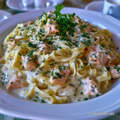 P&acirc;tes Au Saumon pour 4 Personnes Fiche recette