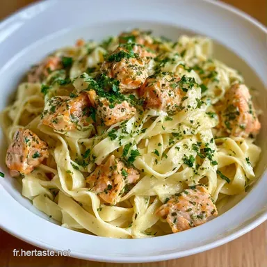 P&acirc;tes Cr&eacute;meuses Au Saumon en 25 Minutes Fiche recette