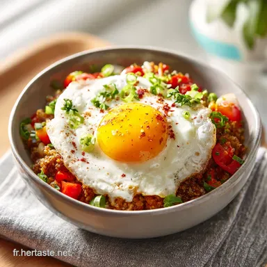 Petit D&eacute;jeuner Prot&eacute;in&eacute; &OElig;ufs en 8 Minutes Fiche recette