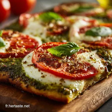 Pizza au pesto et tomate la recette facile et rapide pour l&eacute;t&eacute; Fiche recette