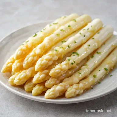 Plat Asperges Blanches Chaudes pour 4 Fiche recette