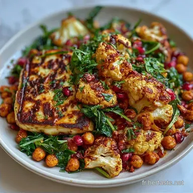 Plat De Halloumi R&ocirc;ti Pour 4 Personnes
