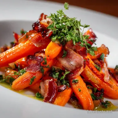 Po&ecirc;l&eacute;e L&eacute;g&egrave;re de Carottes aux Lardons Le Plat L&eacute;ger Facile et Glac&eacute; Fiche recette