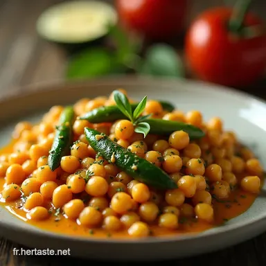 Pois Chiches Mijot&eacute;s aux Courgettes &agrave; la Proven&ccedil;ale Recette Facile Fiche recette