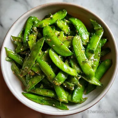 Pois Gourmand Recette avec Lardons pour 4 Fiche recette