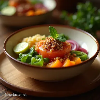 Le Meilleur Poke Bowl Maison Riz Vinaigr&eacute; et Marinade Facile Fiche recette