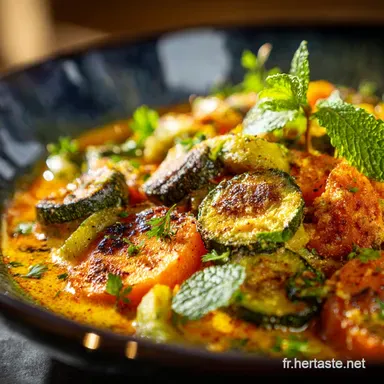 Pole de Carotte et Courgette au Curry Recette facile et fondante Fiche recette