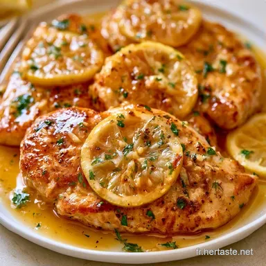Poulet Ail Citron pour 4 Personnes Fiche recette