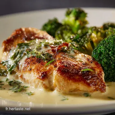 Poulet &agrave; la Cr&egrave;me et Brocolis La Recette Rapide Fa&ccedil;on Bistro Fiche recette