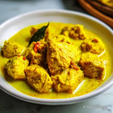 Poulet Cr&eacute;ole Lait de Coco en 52 Minutes