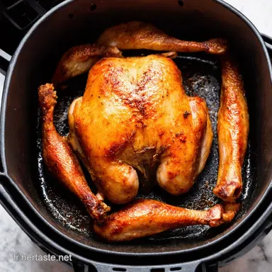 Recette Simple et Rapide Poulet Laqu&eacute; MielSoja Air Fryer
