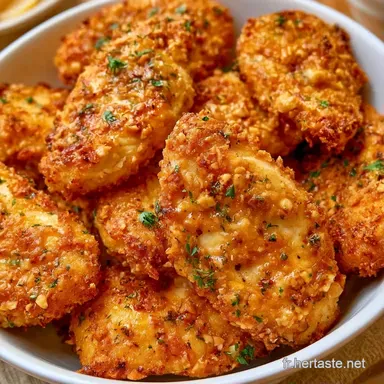 Poulet Pan&eacute; Noisettes Croustillant Fiche recette