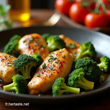 Poulet Saut&eacute; au Brocoli Recette Facile et Healthy Fiche recette