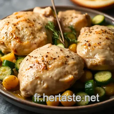 Poulet tendre aux courgettes sautées : Mon secret facile et savoureux Fiche recette