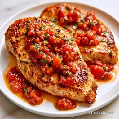 Poulet Tomates Herbes pour 4 Personnes Fiche recette