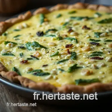 Quiche &Eacute;pinards Ch&egrave;vre : Un D&eacute;lice Facile &Agrave; Pr&eacute;parer pour Vos Repas Fiche recette