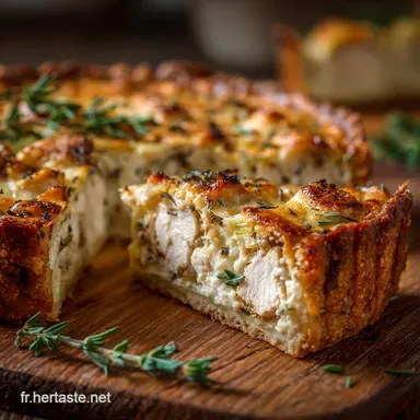 Quiche Poulet Moutarde aux Poireaux Le Secret pour un Fond Croustillant Fiche recette