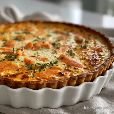 Quiche Saumon Boursin Recette D&eacute;licieuse: Ready in 50 Minutes Fiche recette