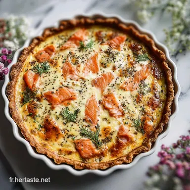 Quiche Saumon Boursin Recette D&eacute;licieuse: Ready in 50 Minutes