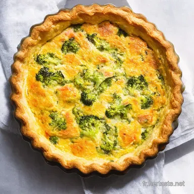 Recette Simple et Rapide Ma Quiche Saumon Brocolis Facile