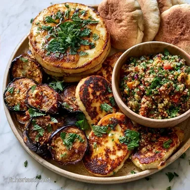 17 Recettes au Halloumi : Po&ecirc;l&eacute;, au Four & Salades