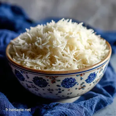 Riz basmati: cuisson par absorption en 17 minutes