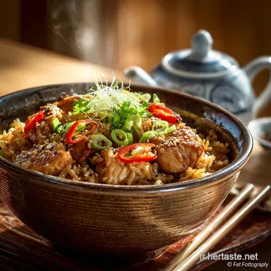 Riz Frit au Poulet Chinois Facile Le Secret dun Riz Parfait Fiche recette