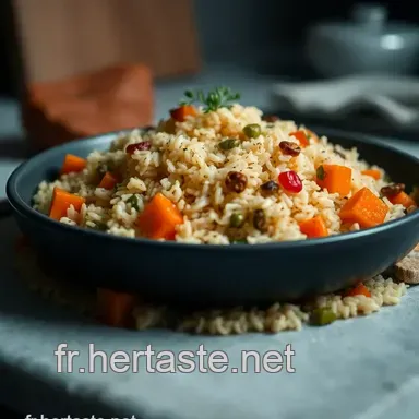 Riz Pilaf Cuisson : Un Accompagnement Savoureux aux &Eacute;pices et L&eacute;gumes Fiche recette