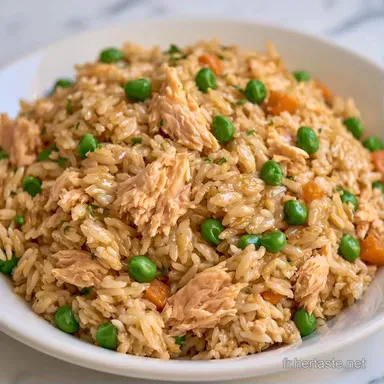 Riz Saut&eacute; Au Saumon pour 4 Bols Fiche recette