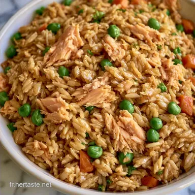 Riz Saut&eacute; Au Saumon pour 4 Bols