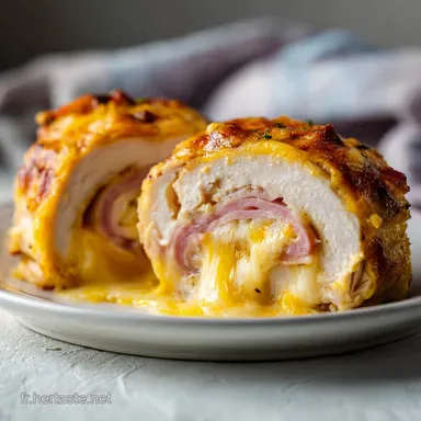 Roul&eacute;s De Poulet Cordon Bleu Pour 4 Fiche recette