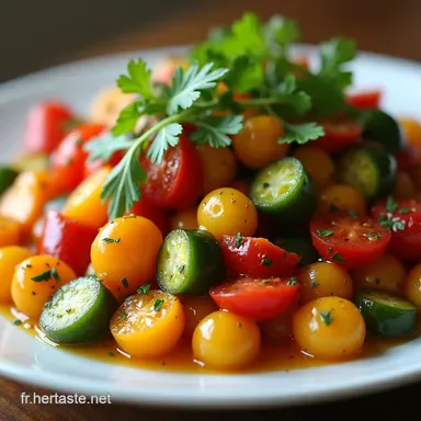 Recette Simple et Rapide Salade de L&eacute;gumes R&ocirc;tis Un D&eacute;lice Facile