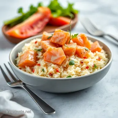 Salade de Riz Croustillante au Saumon: Oh L&agrave; L&agrave;!