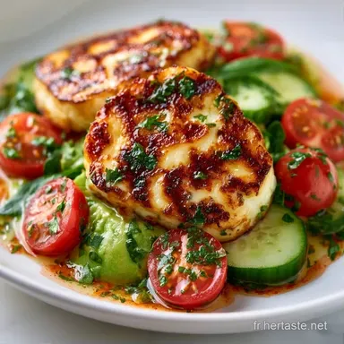 Salade D&eacute;t&eacute; Au Halloumi En 20 Minutes Fiche recette